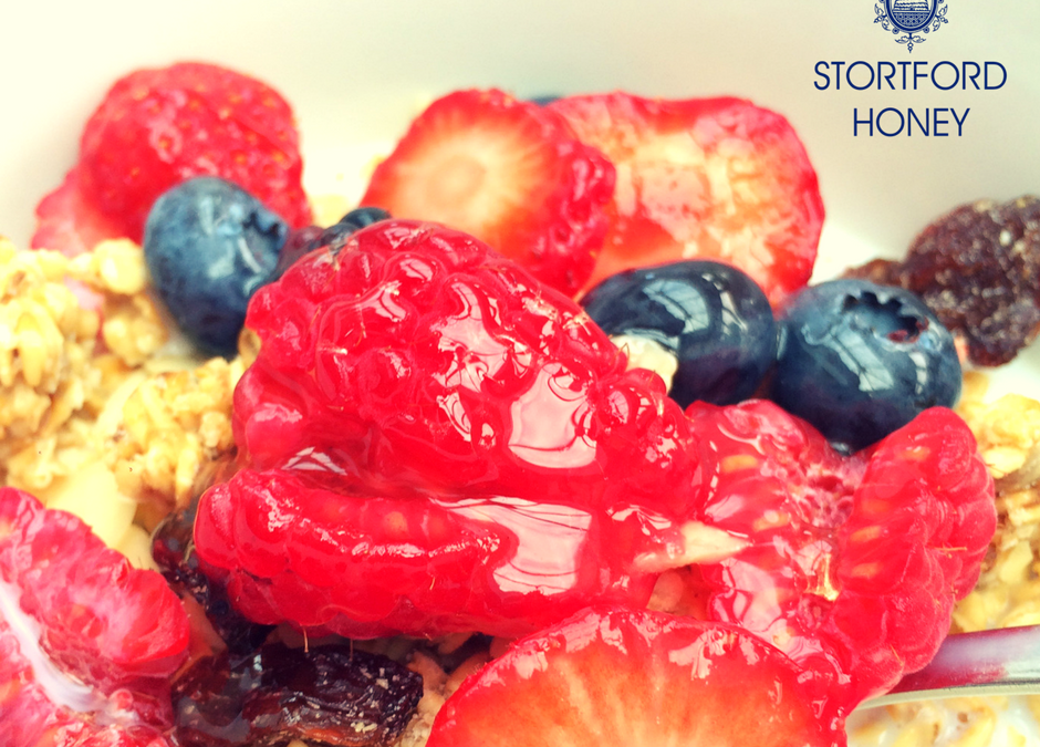 Stortford Honey on Granola with Summer Berries